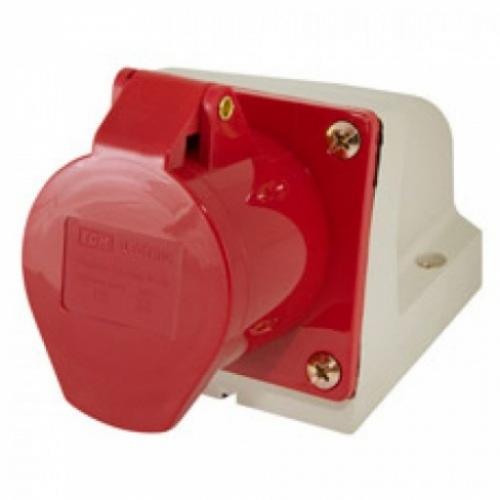 Розетка 115 стаціонарна 3P+PE+N 16A 380В IP44