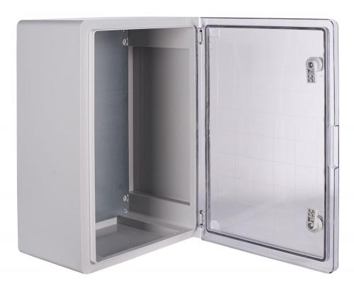 Корпус з ABS-пластику e.plbox.pro.p.50.35.22.tr з прозорими дверцятами 500x350x220мм ІР65