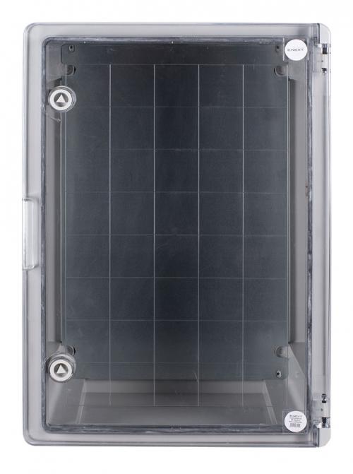 Корпус з ABS-пластику e.plbox.pro.p.50.35.22.tr з прозорими дверцятами 500x350x220мм ІР65