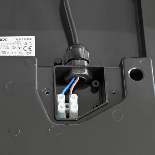 LED світильник ART IP65 квадратний VIDEX 30W 5000K Black