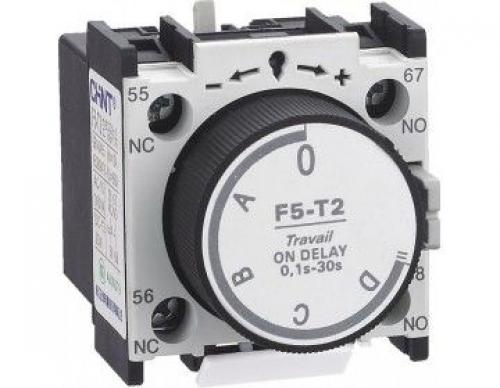 Блок додаткових контактів F5-T2 із затримкою часу 0,1…30с на вкл. для NC1(2), NXC