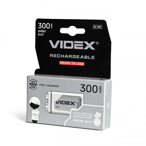 Акумулятори Videx 6HR61 300mAh blister/1шт