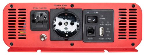 Інвертор з функцією зарядки e.inv.pro.2000 12/220В 2000Вт, чистий синус
