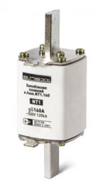 Запобіжник плавкий e.fuse.NT1.160, габарит 1, 160А Запобіжник плавкий e.fuse.NT1.160, габарит 1, 160А
