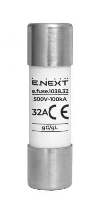 Запобіжник e.fuse.1038.32, типорозмір 10х38, 32А Запобіжник e.fuse.1038.32, типорозмір 10х38, 32А