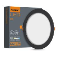 LED світильник Back вбудований круглий VIDEX 20W 5000K Black LED світильник Back вбудований круглий VIDEX 20W 5000K Black