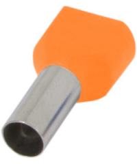Ізольований наконечник e.terminal.stand.te.2.4.orange (TE4012 orange) 2x4 кв.мм, помаранч Ізольований наконечник e.terminal.stand.te.2.4.orange (TE4012 orange) 2x4 кв.мм, помаранч