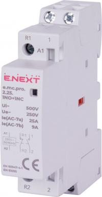 Модульний контактор e.mc.pro.2.25.1NO+1NC, 2р, 25А, 1NO+1NC, 220В Модульний контактор e.mc.pro.2.25.1NO+1NC, 2р, 25А, 1NO+1NC, 220В