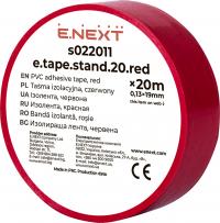 Ізолента e.tape.stand.20.red, червона (20м) Ізолента e.tape.stand.20.red, червона (20м)