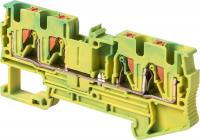 Набірна клемна колодка заземлення на DIN-рейку e.tc.z.din.spring.4.2-2, 4контакти Набірна клемна колодка заземлення на DIN-рейку e.tc.z.din.spring.4.2-2, 4контакти