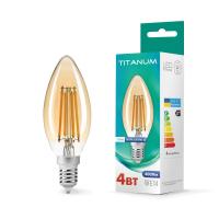 LED лампа TITANUM Filament C37 4W E14 2200K бронза LED лампа TITANUM Filament C37 4W E14 2200K бронза