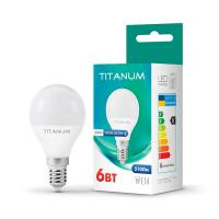 LED лампа TITANUM G45 6W E14 3000K 220V 50шт/ящ LED лампа TITANUM G45 6W E14 3000K 220V 50шт/ящ