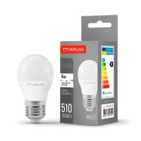 LED лампа TITANUM G45 6W E27 4100K LED лампа TITANUM G45 6W E27 4100K
