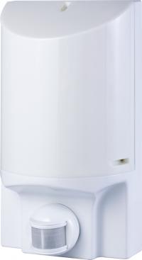 Світильник настінний з датчиком руху e.sensor.lum.52.e27.white(білий) 180°, IP44 Світильник настінний з датчиком руху e.sensor.lum.52.e27.white(білий) 180°, IP44