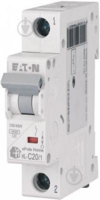 Модульний автоматичний вимикач Eaton HL-C20/1 Модульний автоматичний вимикач Eaton HL-C20/1
