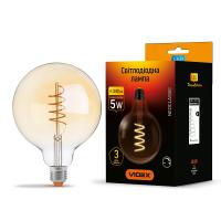 LED лампа VIDEX Filament G125FASD 5W E27 2200K дімерна бронза LED лампа VIDEX Filament G125FASD 5W E27 2200K дімерна бронза