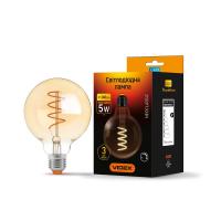 LED лампа VIDEX Filament G95FASD 5W E27 2200K дімерна бронза LED лампа VIDEX Filament G95FASD 5W E27 2200K дімерна бронза