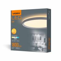 LED світильник з декоративною підсвіткою VIDEX 18W 4000K Білий LED світильник з декоративною підсвіткою VIDEX 18W 4000K Білий