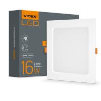 LED світильник Back вбудований квадрат VIDEX 16W 5000K LED світильник Back вбудований квадрат VIDEX 16W 5000K