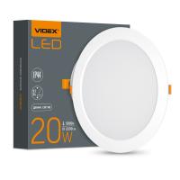 LED світильник Back вбудований круглий VIDEX 20W 5000K LED світильник Back вбудований круглий VIDEX 20W 5000K