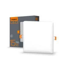 LED світильник безрамковий квадратний VIDEX 15W 4100K LED світильник безрамковий квадратний VIDEX 15W 4100K
