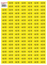Самоклеюча наліпка "42В" e.sticker.voltage.42.1 (40х20мм) 102 шт/аркуш Самоклеюча наліпка "42В" e.sticker.voltage.42.1 (40х20мм) 102 шт/аркуш