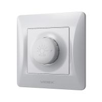 VIDEX BINERA Димер 600Вт срібний шовк VIDEX BINERA Димер 600Вт срібний шовк