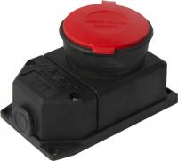 Силова розетка стаціонарна з захисною кришкою каучукова e.socket.rubber.315.25, 4п., 25А Силова розетка стаціонарна з захисною кришкою каучукова e.socket.rubber.315.25, 4п., 25А