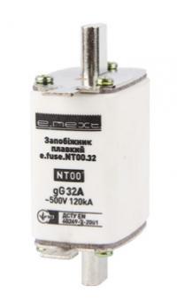 Запобіжник плавкий e.fuse.NT00.32, габарит 00, 32А Запобіжник плавкий e.fuse.NT00.32, габарит 00, 32А