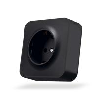 IP20 Розетка зовнішня одинарна із заземленням чорний графіт VIDEX BINERA IP20 Розетка зовнішня одинарна із заземленням чорний графіт VIDEX BINERA