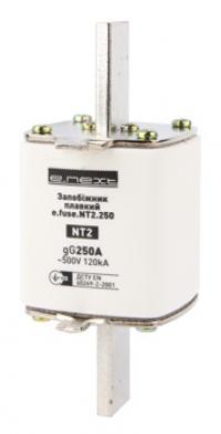 Запобіжник плавкий e.fuse.NT2.250, габарит 2, 250А Запобіжник плавкий e.fuse.NT2.250, габарит 2, 250А