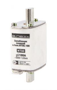 Запобіжник плавкий e.fuse.NT00.100, габарит 00, 100А Запобіжник плавкий e.fuse.NT00.100, габарит 00, 100А