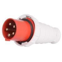 Силова вилка переносна e.plug.pro.5.63, 5п., 380В, IP 67, 63А (035) Силова вилка переносна e.plug.pro.5.63, 5п., 380В, IP 67, 63А (035)