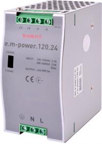 Блок живлення на DIN-рейку e.m-power.120.24 120Вт, DC24В Блок живлення на DIN-рейку e.m-power.120.24 120Вт, DC24В