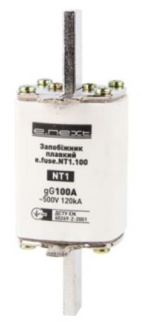 Запобіжник плавкий e.fuse.NT1.63, габарит 1, 63А Запобіжник плавкий e.fuse.NT1.63, габарит 1, 63А