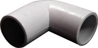 З'єднувач кутовий e.pipe.angle.stand.50 для труб d50мм, білий З'єднувач кутовий e.pipe.angle.stand.50 для труб d50мм, білий