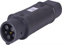 Перехідник e.charge.adapter.T2-T1 із Т2 на Т1, моноліт, 32А Перехідник e.charge.adapter.T2-T1 із Т2 на Т1, моноліт, 32А