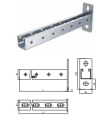 BBP4130 (34043) Консоль одиночна LAS, 41х41мм, для лотку з основою 300мм, гарячого цинкува BBP4130 (34043) Консоль одиночна LAS, 41х41мм, для лотку з основою 300мм, гарячого цинкува