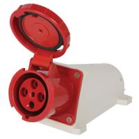 Силова розетка стаціонарна e.socket.pro.4.63, 4п., 380В, IP 67, 63А (134) Силова розетка стаціонарна e.socket.pro.4.63, 4п., 380В, IP 67, 63А (134)