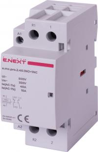 Модульний контактор e.mc.pro.2.40.1NO+1NC, 2р, 40А, 1NO+1NC, 220В Модульний контактор e.mc.pro.2.40.1NO+1NC, 2р, 40А, 1NO+1NC, 220В