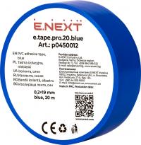 Ізолента e.tape.pro.20.blue із самозгасаючого ПВХ, синя (20м) Ізолента e.tape.pro.20.blue із самозгасаючого ПВХ, синя (20м)