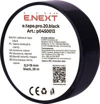 Ізолента e.tape.pro.20.black із самозгасаючого ПВХ, чорна (20м) Ізолента e.tape.pro.20.black із самозгасаючого ПВХ, чорна (20м)