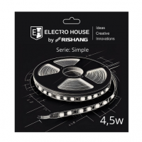 LED стрічка 4,5Вт 12В SMD2835 60 діодів, 540 Лм , теплий білий 3000K, серія Simple Electro LED стрічка 4,5Вт 12В SMD2835 60 діодів, 540 Лм , теплий білий 3000K, серія Simple Electro