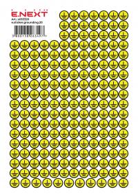 Самоклеюча наліпка "Заземлення" e.sticker.grounding.20 (20х20х20мм) 200 шт/аркуш Самоклеюча наліпка "Заземлення" e.sticker.grounding.20 (20х20х20мм) 200 шт/аркуш