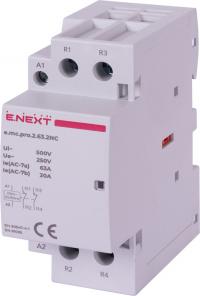 Модульний контактор e.mc.pro.2.63.2NC, 2р, 63А, 2NC, 220В Модульний контактор e.mc.pro.2.63.2NC, 2р, 63А, 2NC, 220В