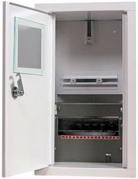 Шафа e.mbox.stand.w.f1.08.z металева, під 1-ф. лічильник, 8 мод., що вбудовується,з замком Шафа e.mbox.stand.w.f1.08.z металева, під 1-ф. лічильник, 8 мод., що вбудовується,з замком