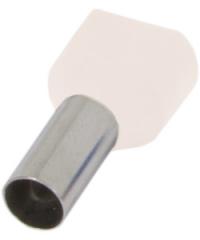 Ізольований наконечник e.terminal.stand.te.2.0.5.white (TE0508 white) 2x0,5 кв.мм, білий Ізольований наконечник e.terminal.stand.te.2.0.5.white (TE0508 white) 2x0,5 кв.мм, білий