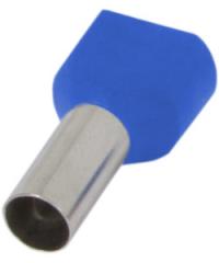 Ізольований наконечник e.terminal.stand.te.2.0.75.blue (TE7510 blue) 2x0,75 кв.мм, блакитн Ізольований наконечник e.terminal.stand.te.2.0.75.blue (TE7510 blue) 2x0,75 кв.мм, блакитн
