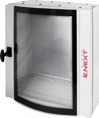 Корпус металевий e.mbox.industrial.p.75.60.20.gl IP55 з монтажною панеллю, зі склом Корпус металевий e.mbox.industrial.p.75.60.20.gl IP55 з монтажною панеллю, зі склом