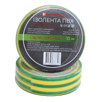 Ізоляційна стрічка Soft Flex жовто-зелена 10 м Ізоляційна стрічка Soft Flex жовто-зелена 10 м